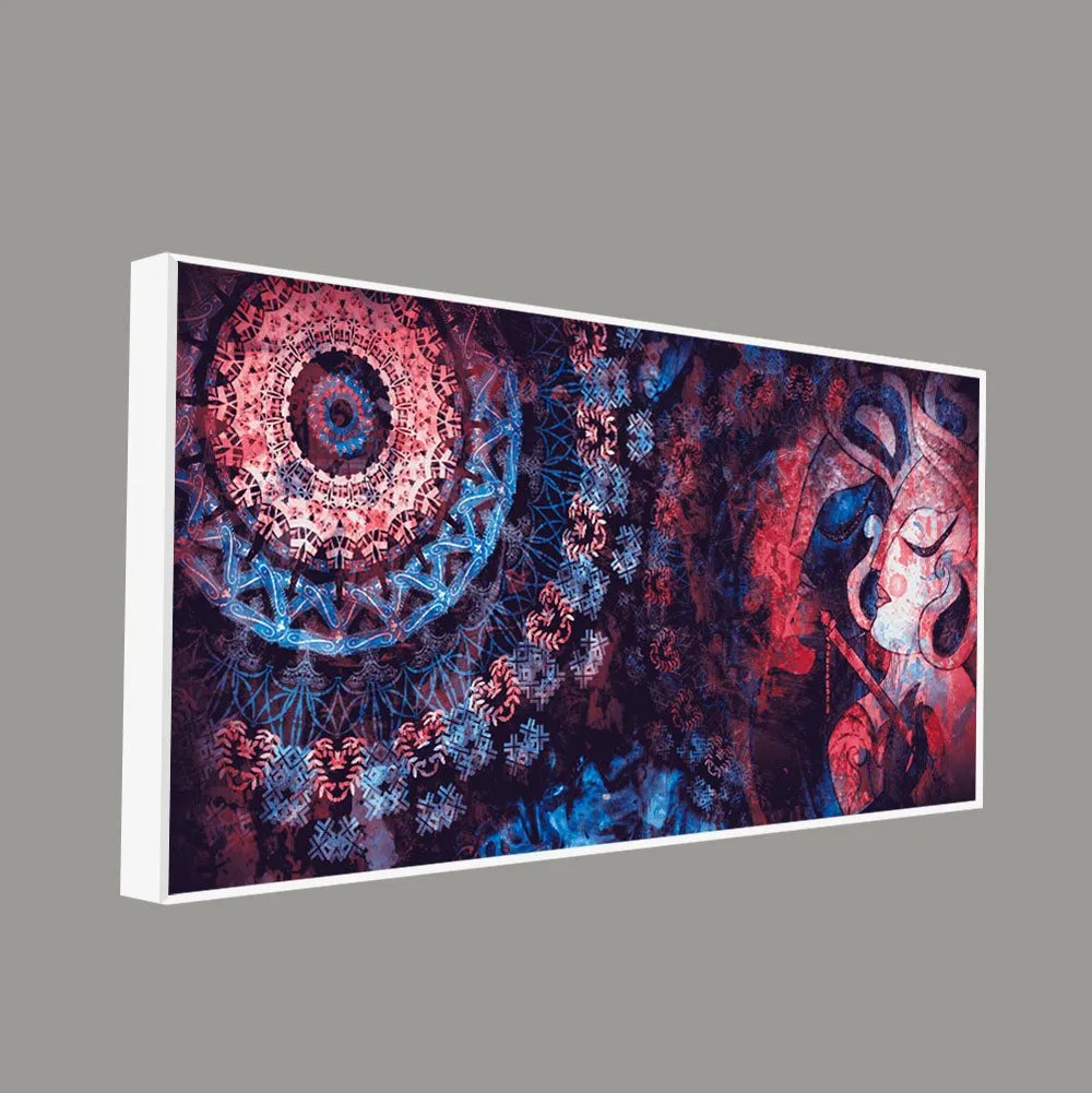 Abstract Harmony of Divine Energy Canvas Wall Painting With Frame