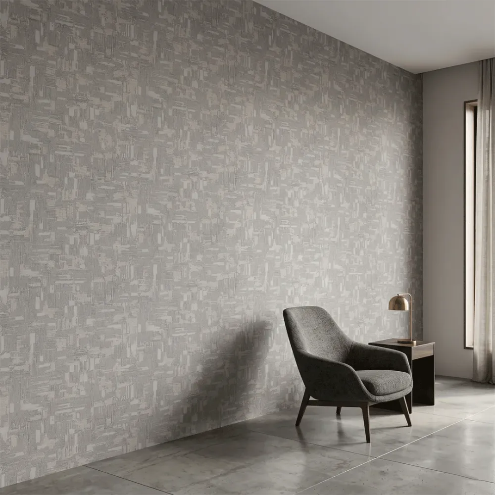 Silver Stone Abstract Brushstroke Texture Wallpaper