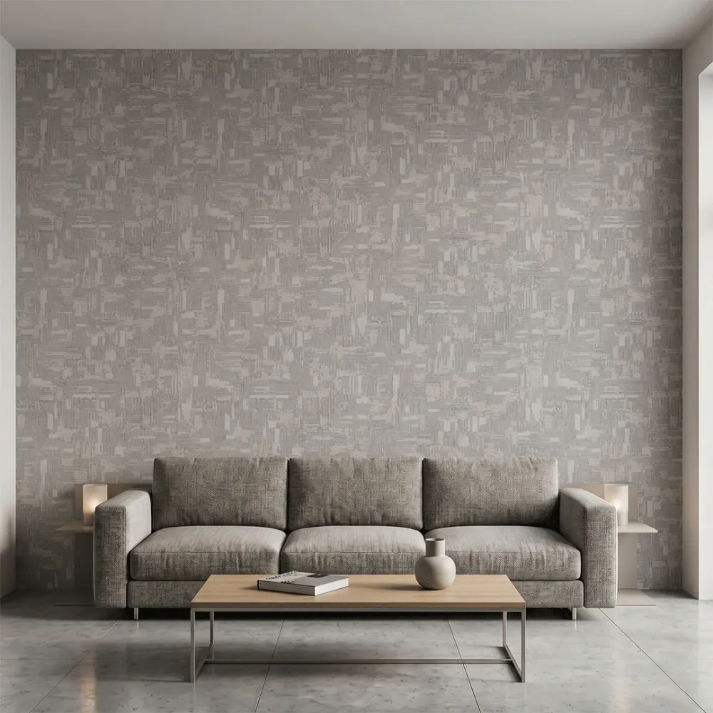 Silver Stone Abstract Brushstroke Texture Wallpaper