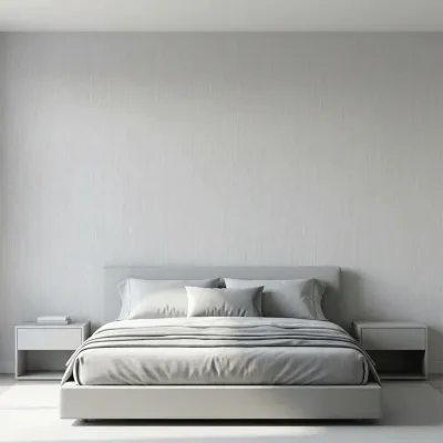 Soft Grey Linen Texture Wallpaper