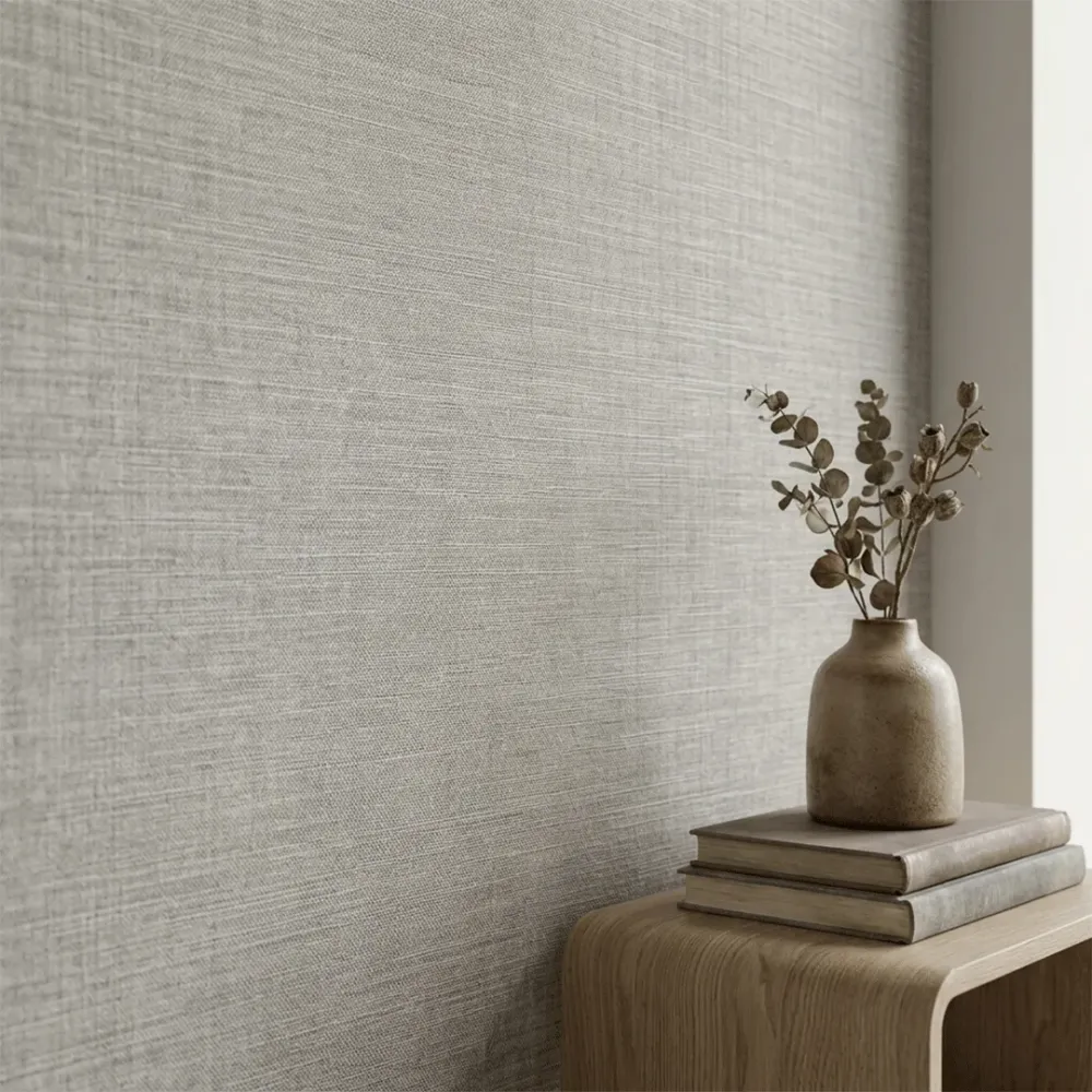 Soft White Crosshatch Texture Wallpaper