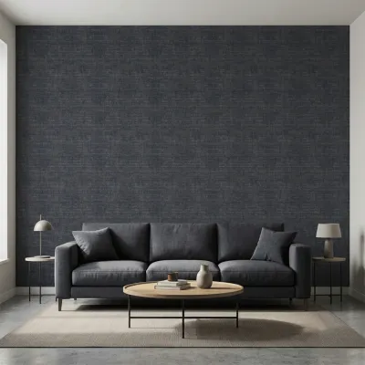 Deep Navy Crosshatch Texture Wallpaper
