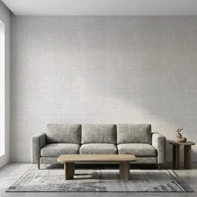 Soft White Crosshatch Texture Wallpaper