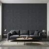Deep Navy Crosshatch Texture Wallpaper
