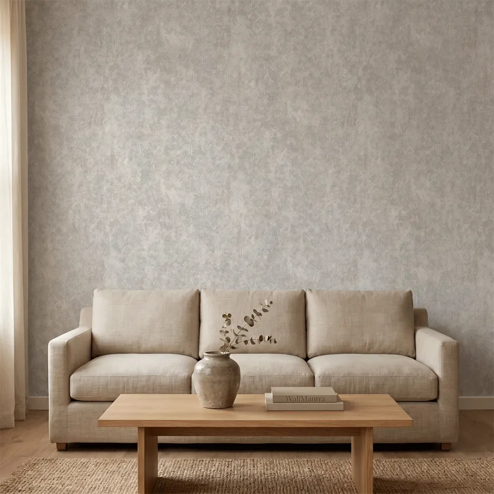 Stone Alloy Industrial Geometric Wallpaper