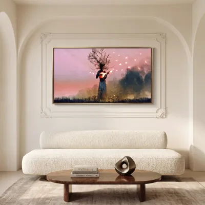 Surreal Music of Trees Wall Painting