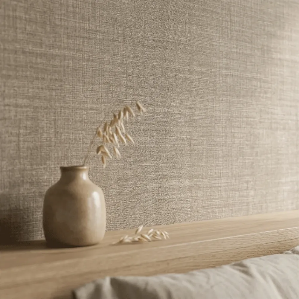 Taupe Crosshatch Texture Wallpaper