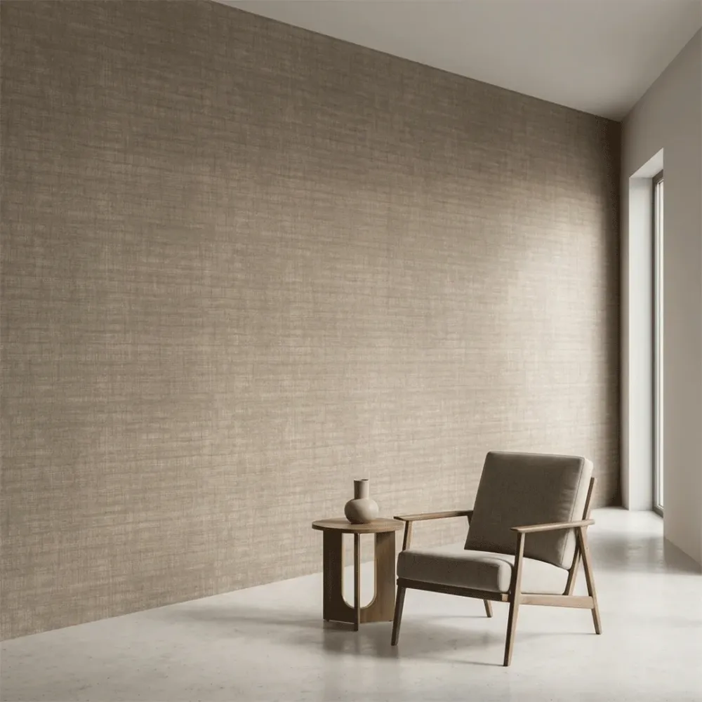 Taupe Crosshatch Texture Wallpaper