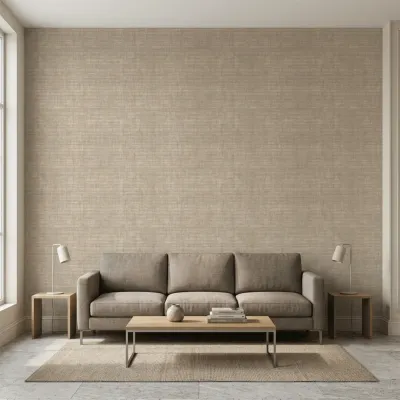 Taupe Crosshatch Texture Wallpaper