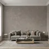 Taupe Grey Concrete Texture Plain Wallpaper