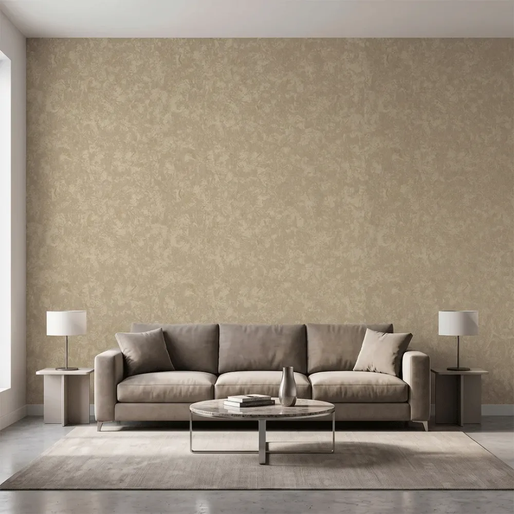 Taupe Textured Wallpaper | Distressed Stone Effect Wall Covering