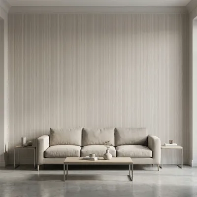Taupe Vertical Textured Wallpaper