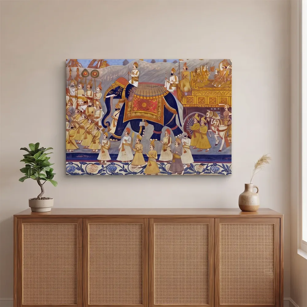 The Royal Procession Traditional Framed Wall Art With Frame