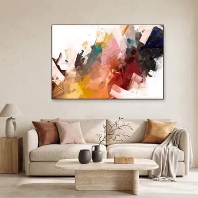 Vibrant Abstract Framed Wall Art
