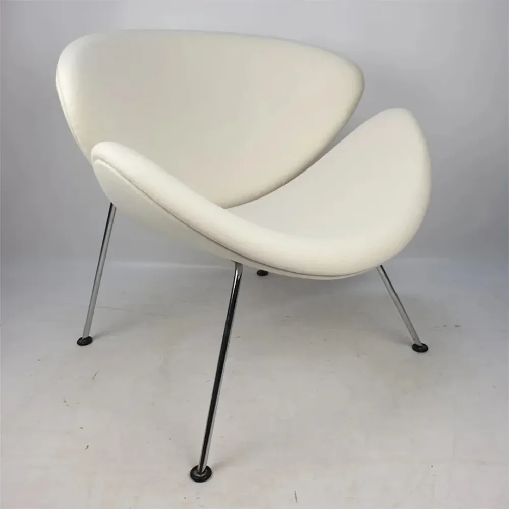 Vintage Lounge Chair Orange Slice Design by WallMantra