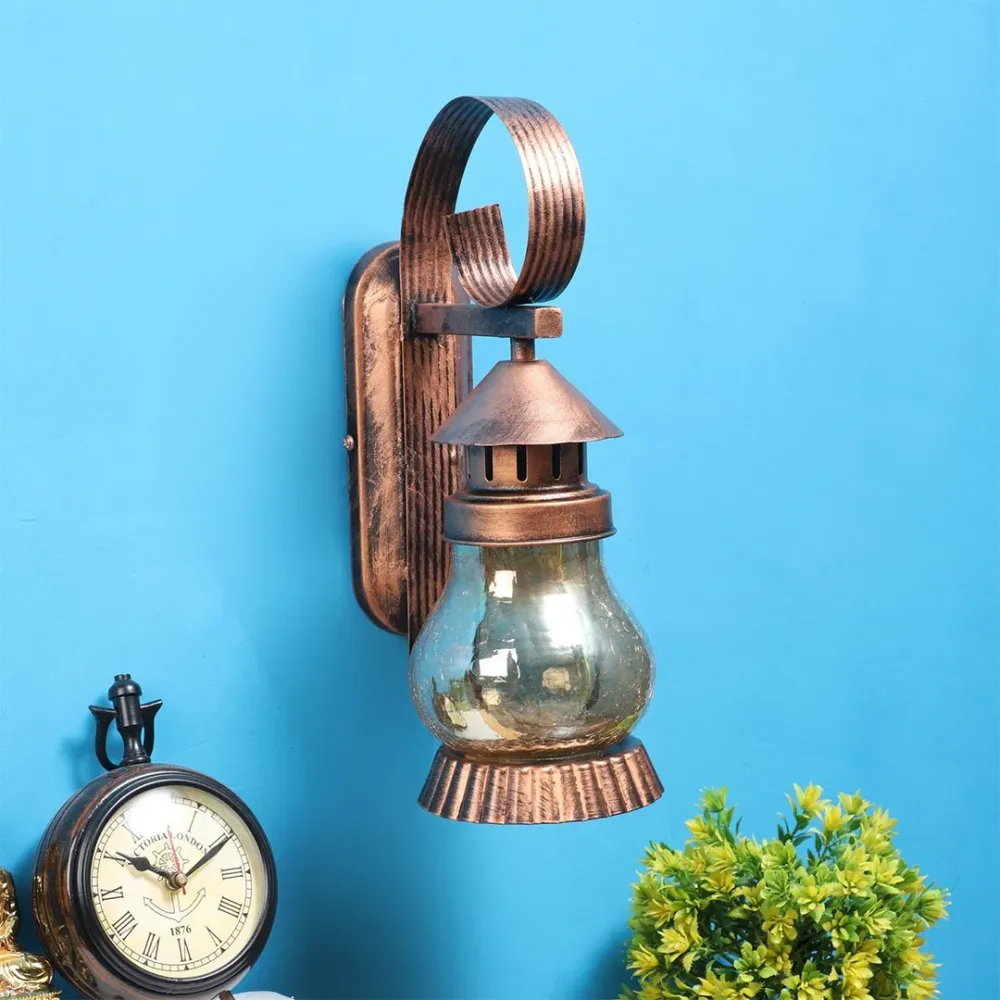 Vintage Traditional Bronze Wall Sconce