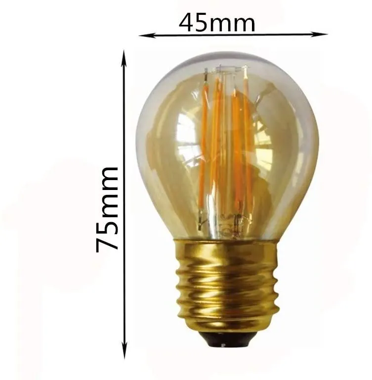 4W G45 Dimmable LED Filament Bulb