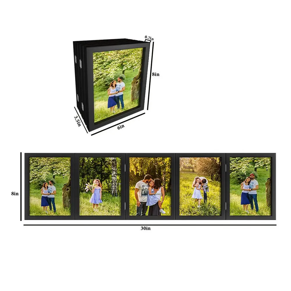 5x7 inch Chic Wooden Collage Picture Frame - 5 Frames