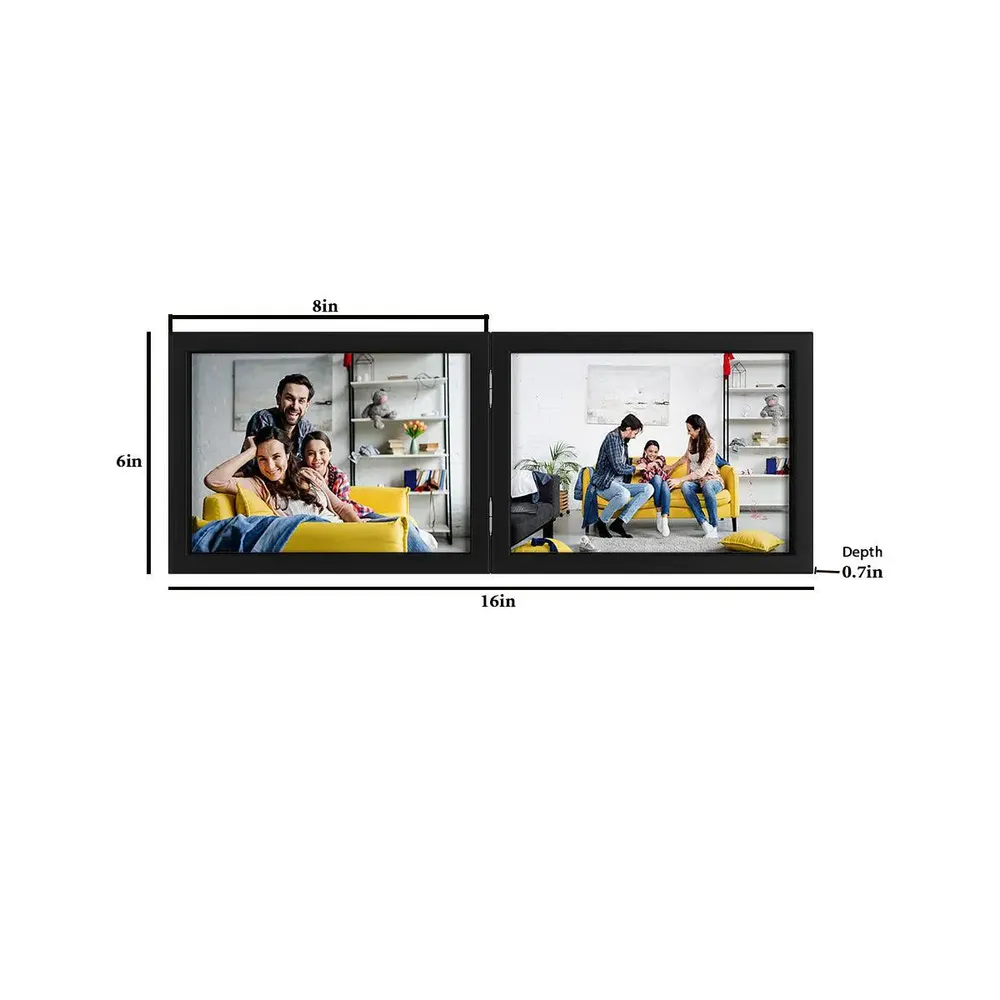 7x5 inch Chic Wooden Collage Picture Frame - 2 Frames