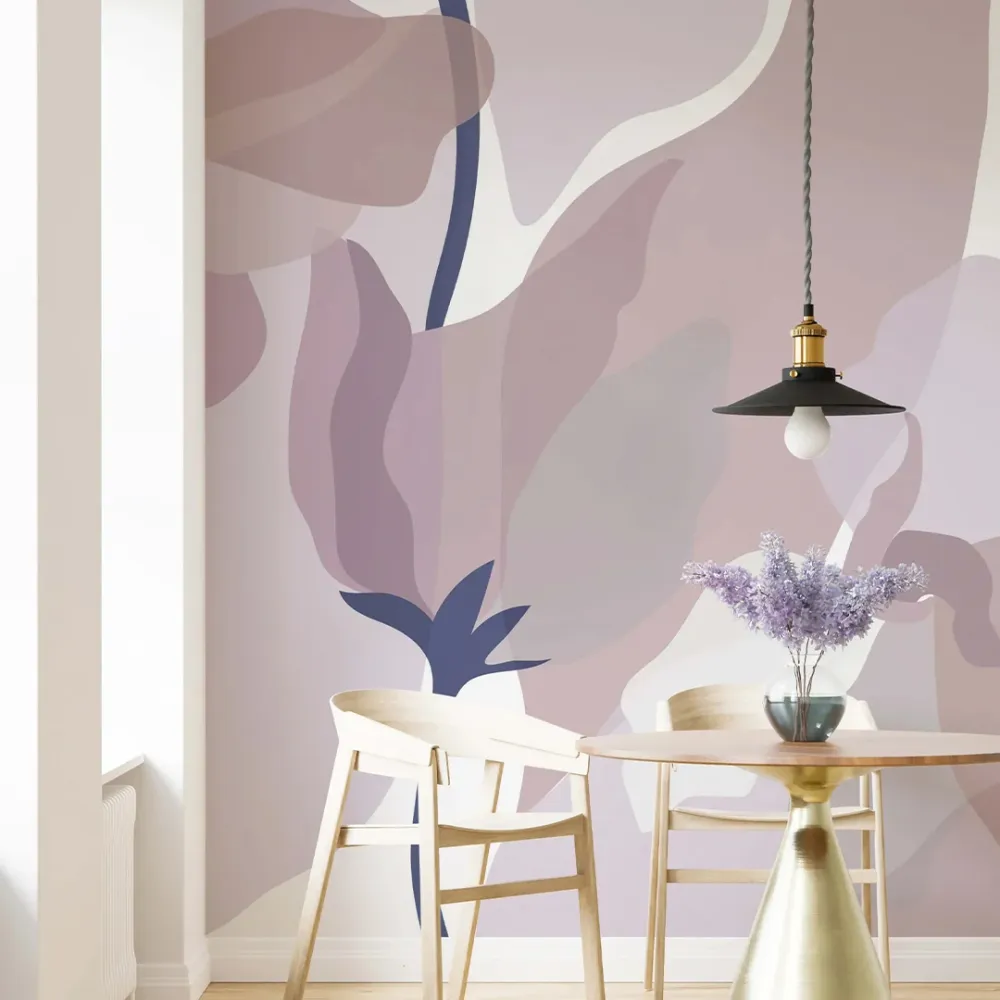 WallMantra Abstract Bloom Premium Quality Wallpaper Red