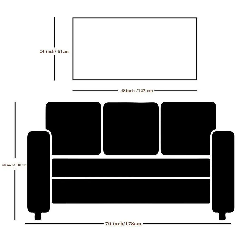 Abstract Brown Flowers Design Canvas Printed Painting With Frame