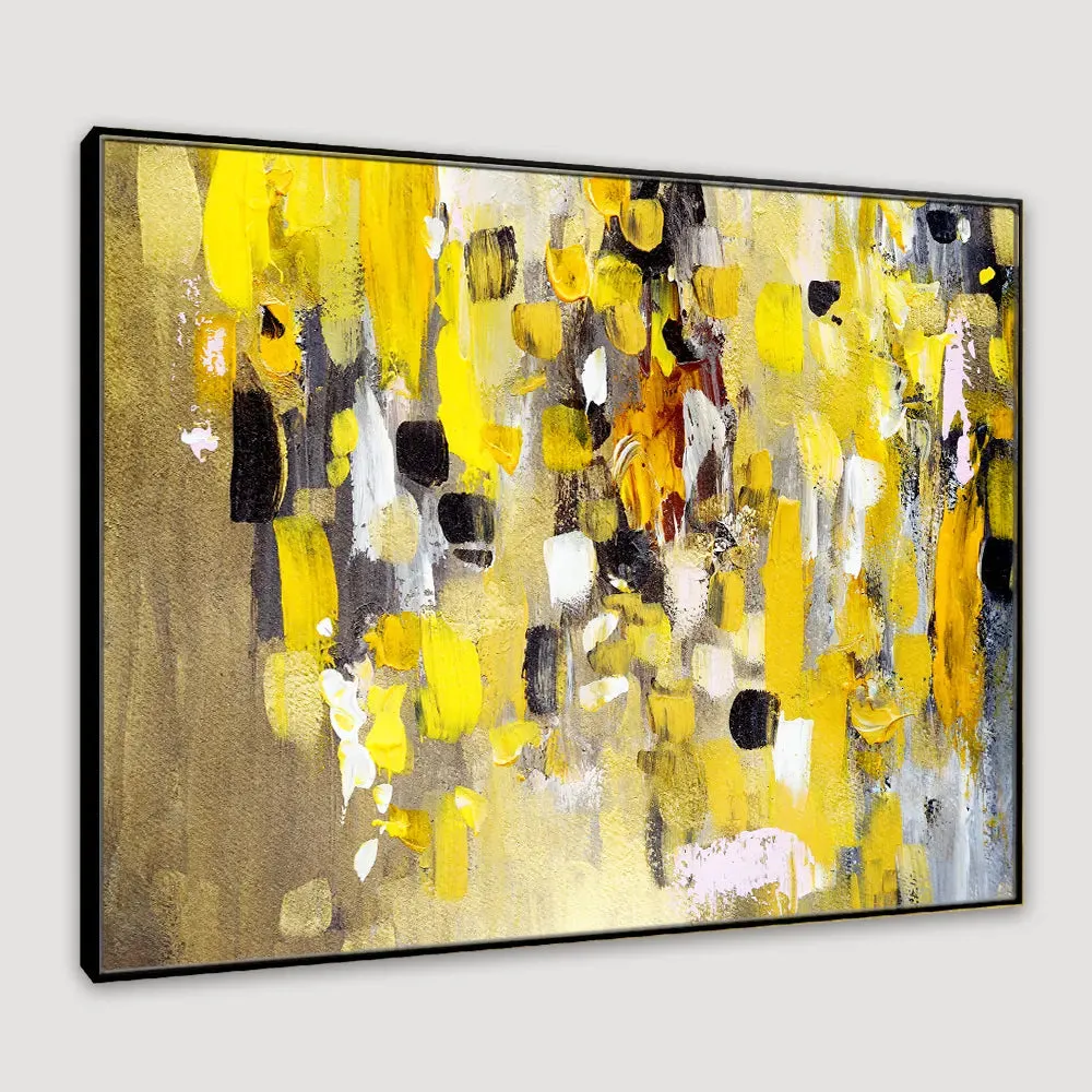 Abstract Canvas Framed Wall Art With Frame