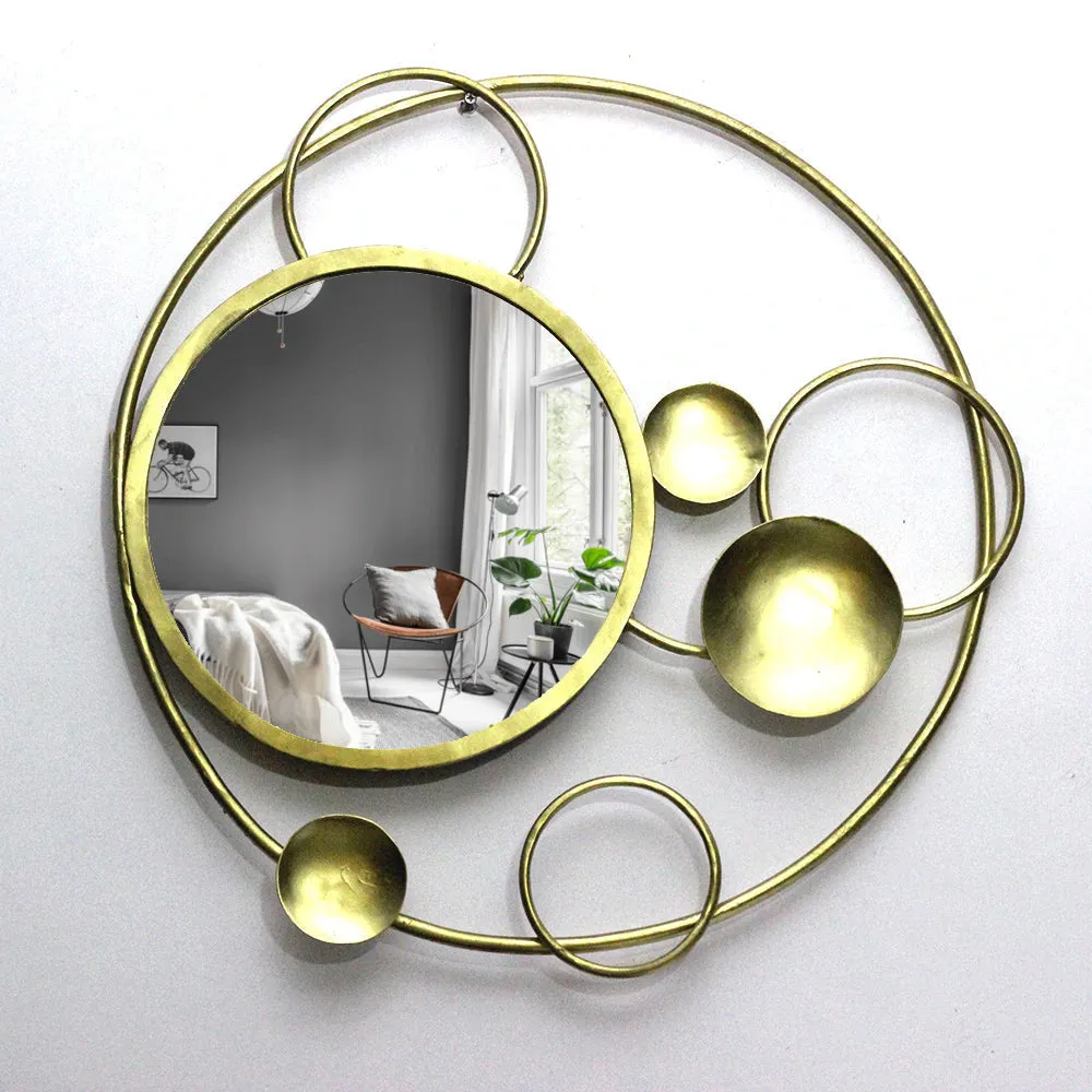 Abstract Circular Round Mirror Wall Decor