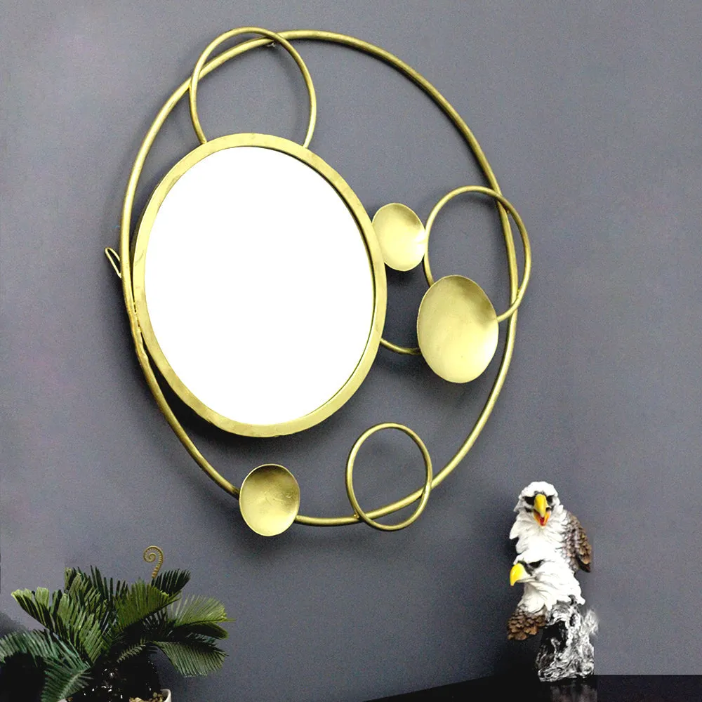 Abstract Circular Round Mirror Wall Decor