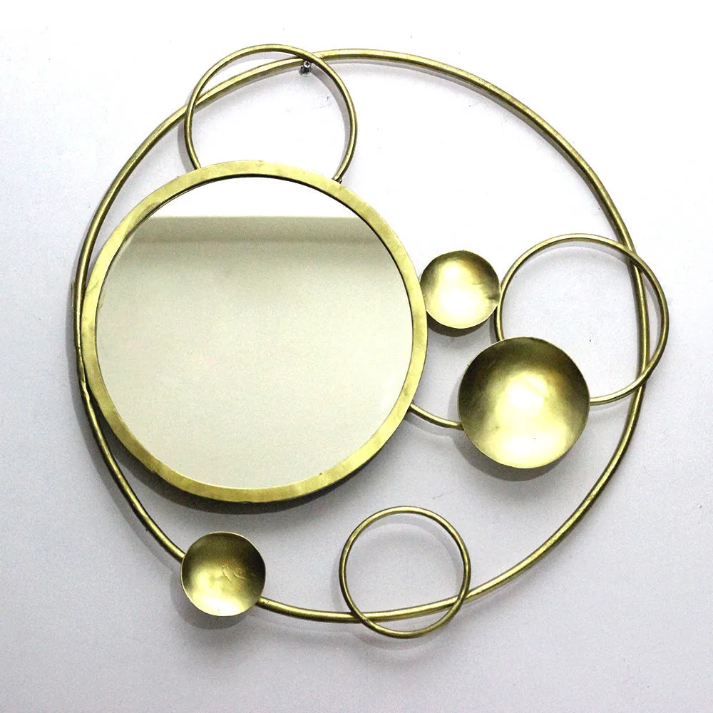 Abstract Circular Round Mirror Wall Decor