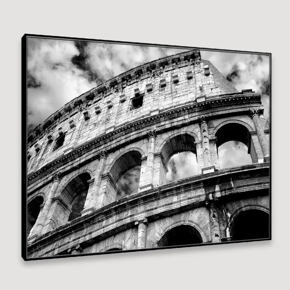 Abstract Exterior Architected Photography Framed Wall Art With Floating Frame