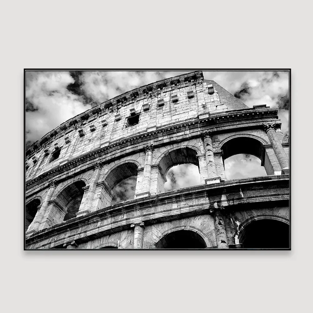 Abstract Exterior Architected Photography Framed Wall Art With Floating Frame