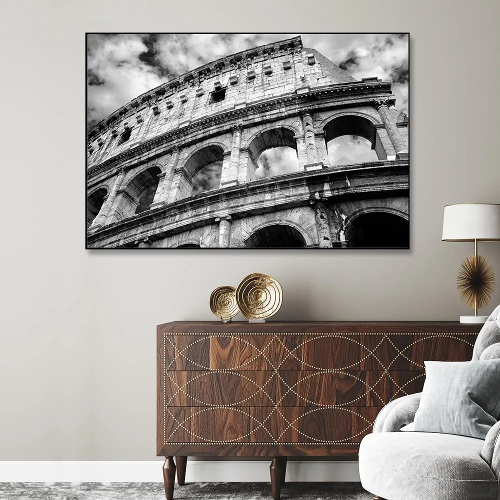 Abstract Exterior Architected Photography Framed Wall Art With Floating Frame