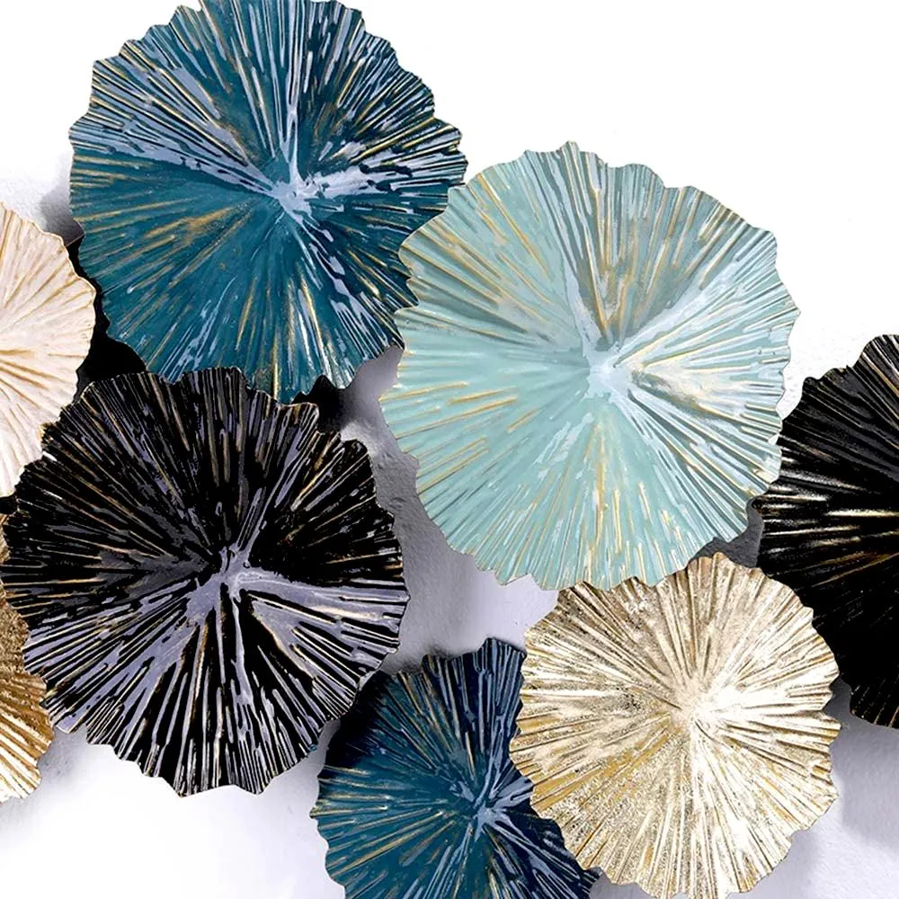 Abstract Floral Large Metal Wall Art