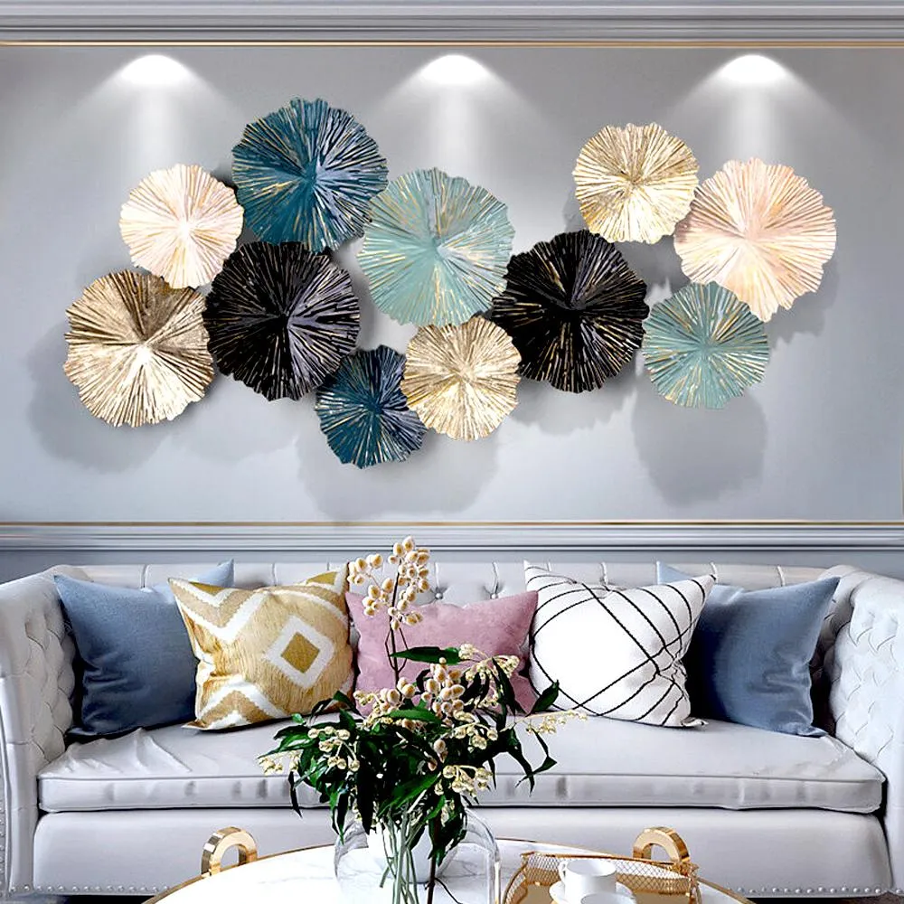 Abstract Floral Large Metal Wall Art