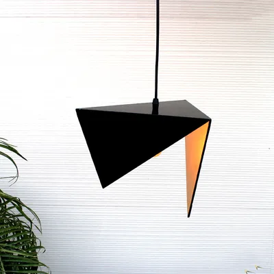 Abstract Geometric Hanpainted Pendant Lamp