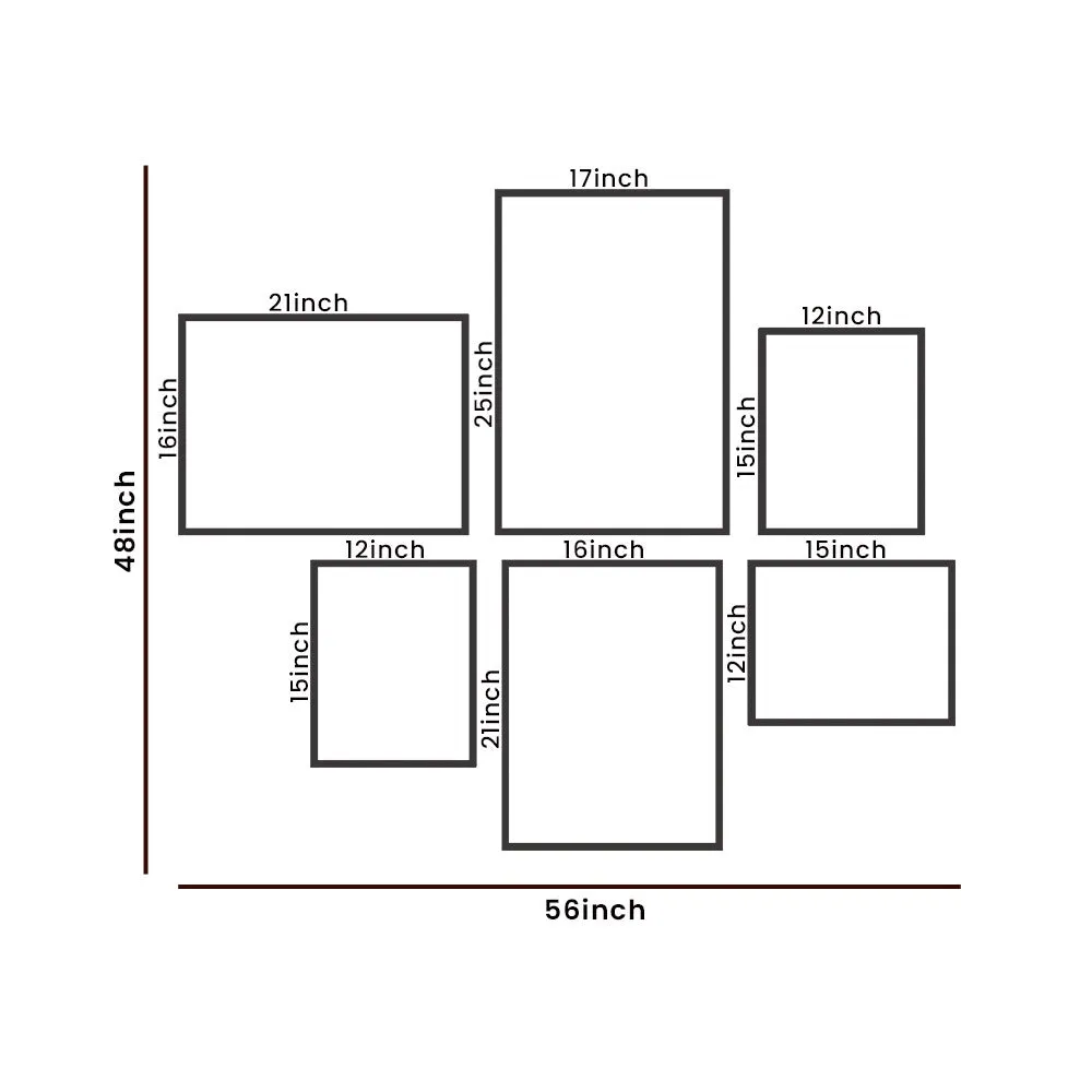 Abstract Office Frame Sets In Black &amp; White Modern Design