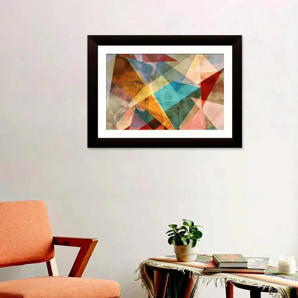 Abstract Painting /  Framed Wall Painting Break Resistant Clear Acrylic Glass.