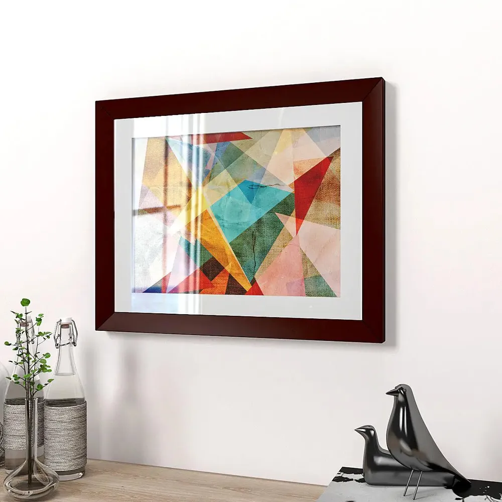 Abstract Painting / Framed Wall Painting Break Resistant Clear Acrylic Glass.