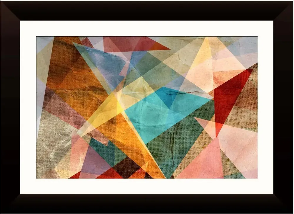 Abstract Painting / Framed Wall Painting Break Resistant Clear Acrylic Glass.