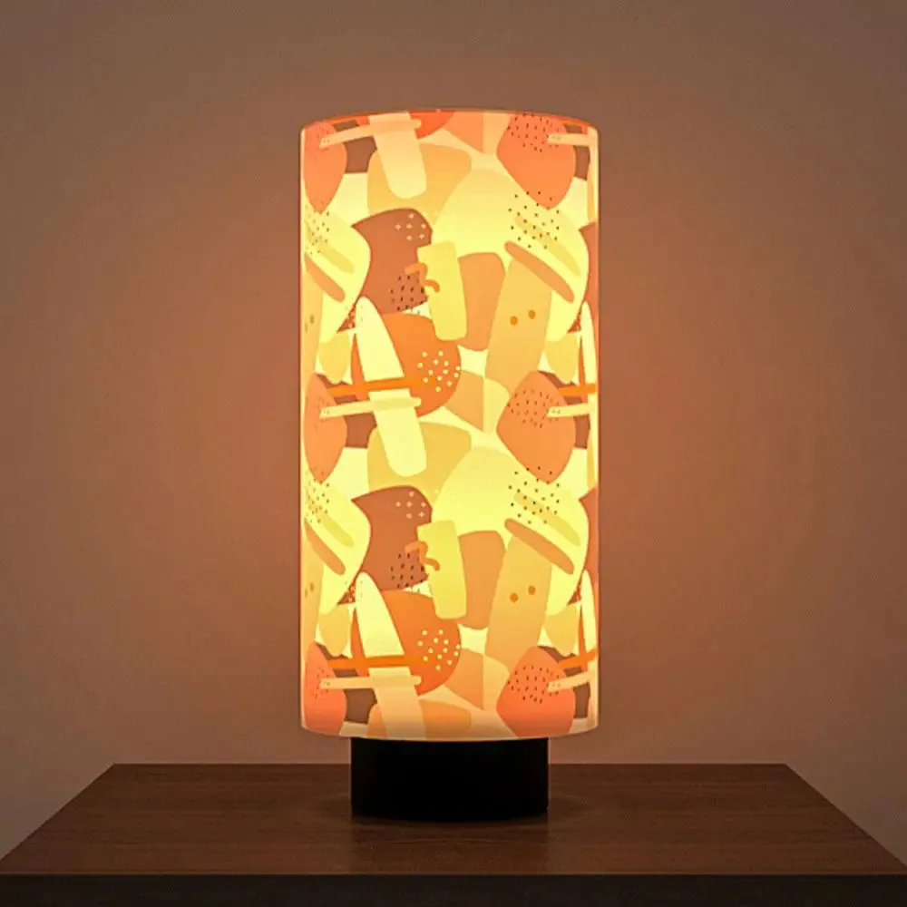 Abstract Pattern Round Table Lamp