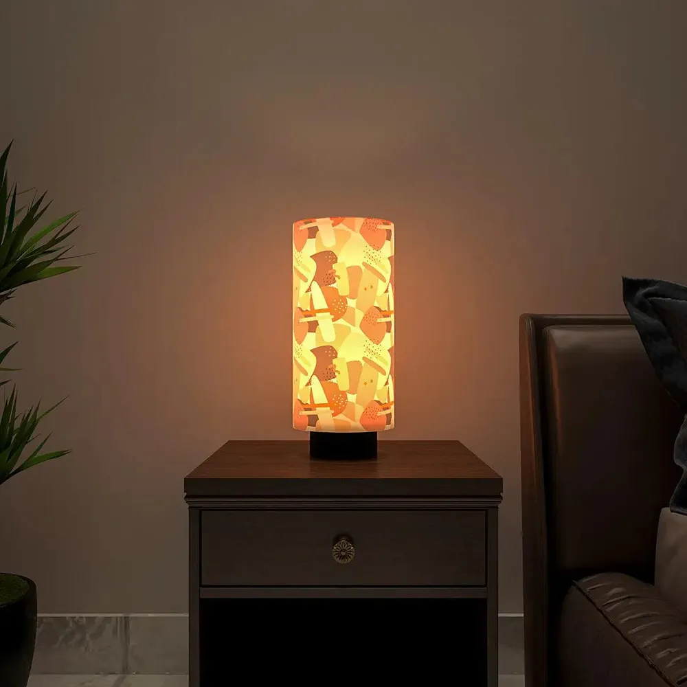 Abstract Pattern Round Table Lamp
