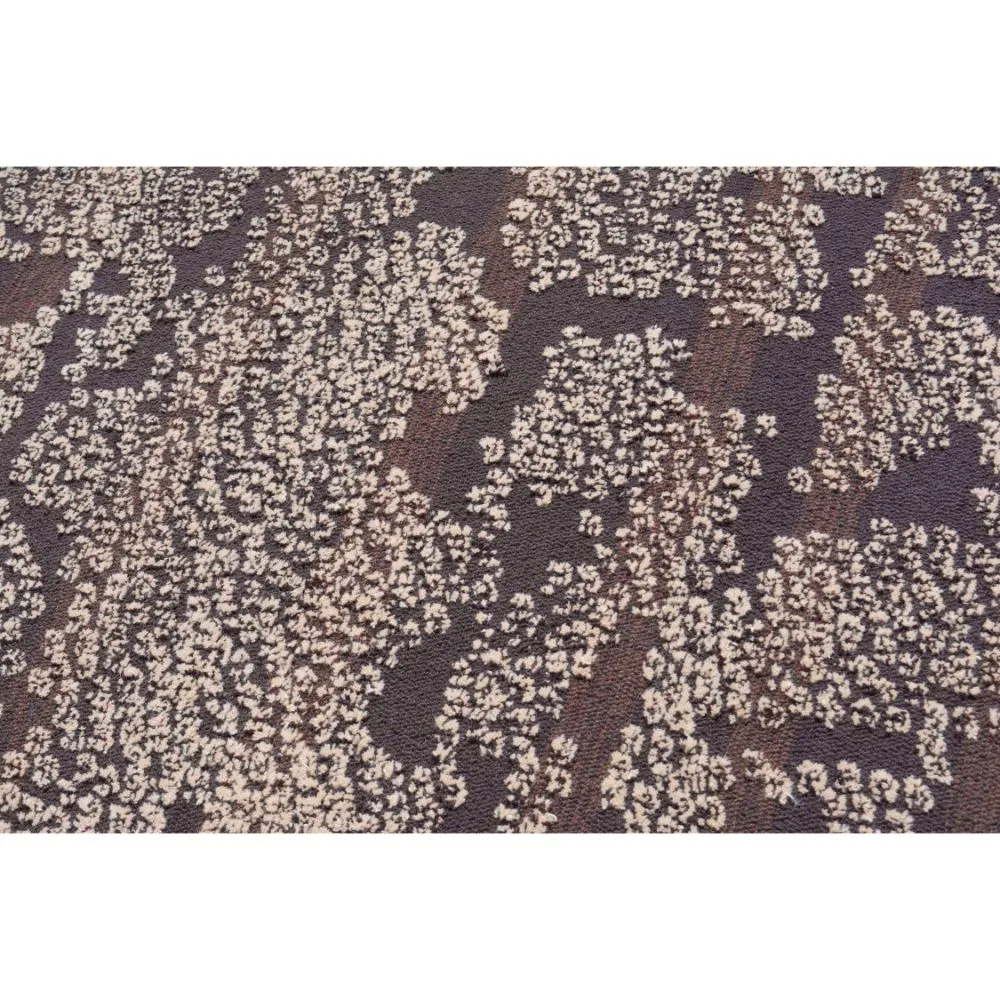 Abstract Patterned Brown & Beige Tufted Area Carpet 3X5ft