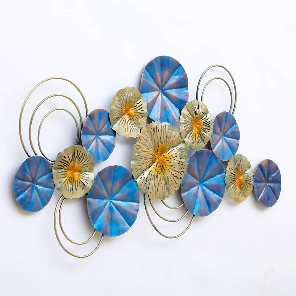 Abtract Jasmine Intricate Floral Metal Wall Art