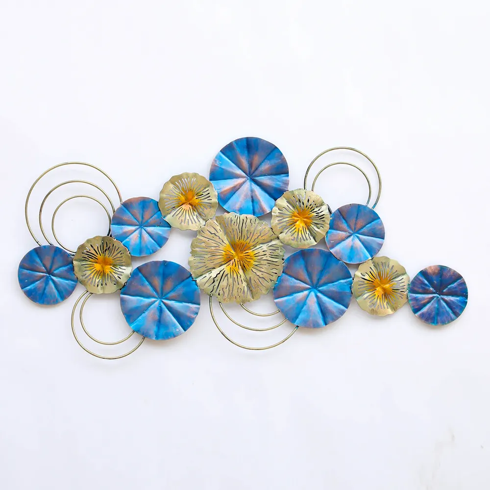 Abtract Jasmine Intricate Floral Metal Wall Art