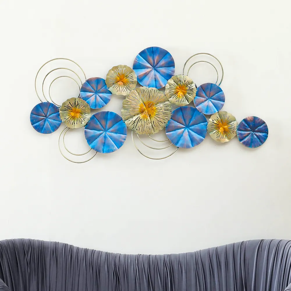 Abtract Jasmine Intricate Floral Metal Wall Art