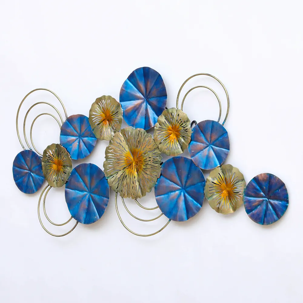 Abtract Jasmine Intricate Floral Metal Wall Art