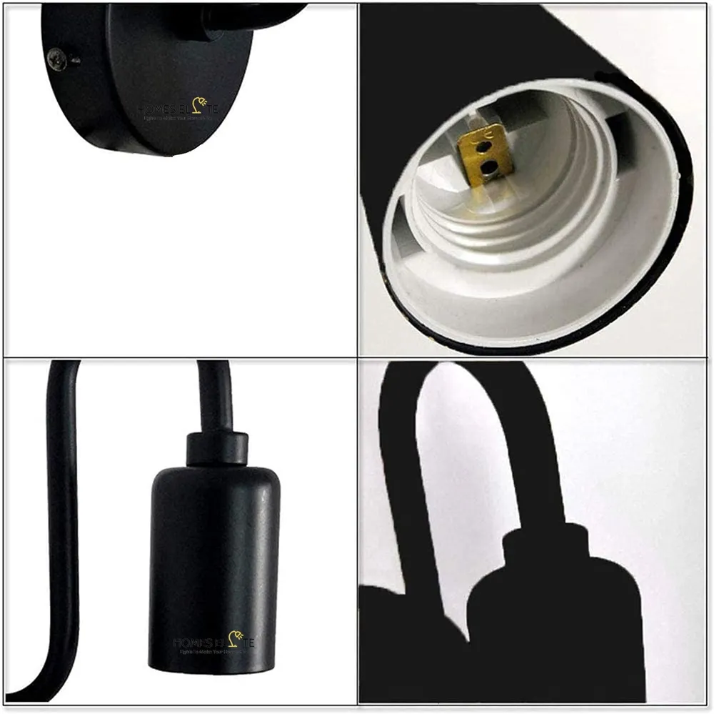 Adjustable Vintage Motif Wall Lamp Single piece