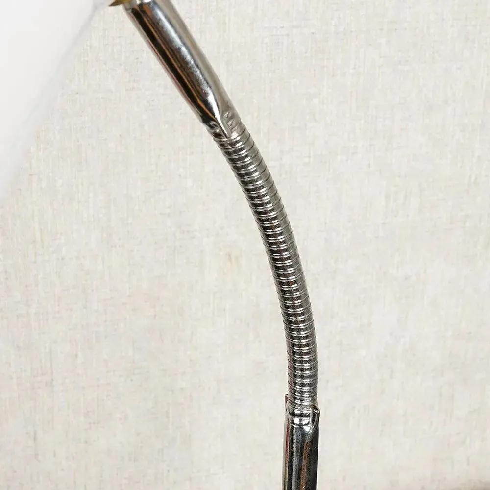 Adjustable White Mini Study Lamp with Sturdy Round Base