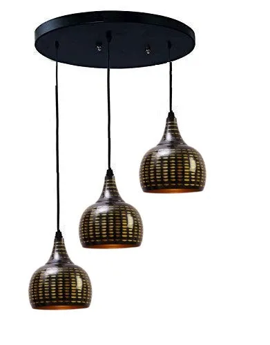 Aesthetic Black Triplet Ceiling Light (Bulb not included)