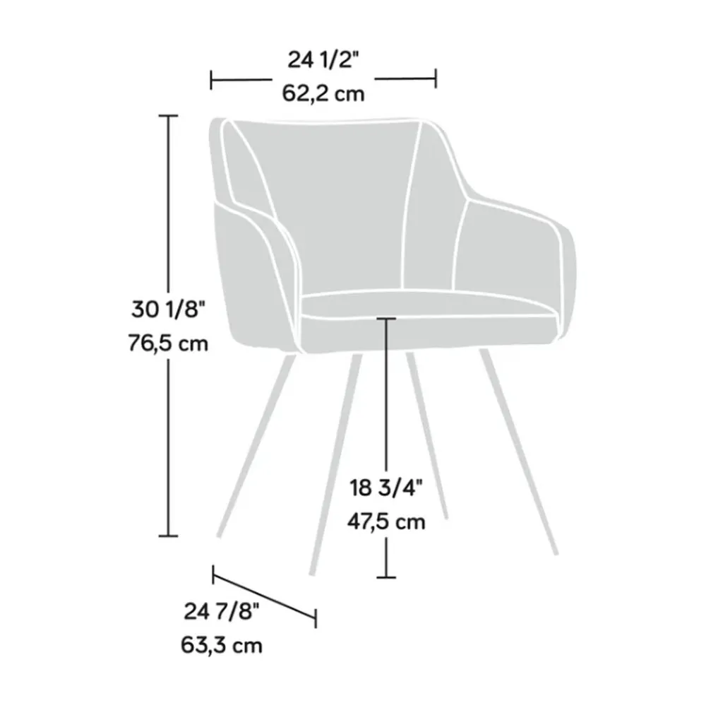 Aesthetic Blue Velvet Accent Chair